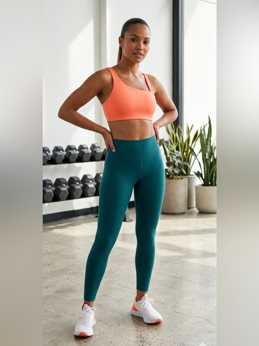 Push FWD Sports Bra Coral Color Size Medium